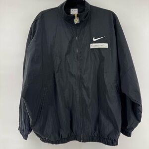 Unisex WNBA Nike Black Essential Oversized Woven Full-Zip Jacket sz L NWT